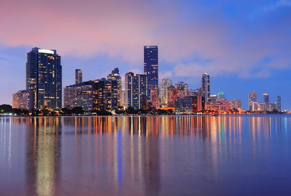 Miami-nachtbeeld — Stockfoto