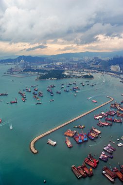 Hong kong havadan görünümü