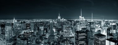 Картина, постер, плакат, фотообои "нью-йорк манхэттенский горизонт ночью нью-йорк ретро", артикул 11685871