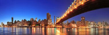 Queensboro Bridge and Manhattan clipart