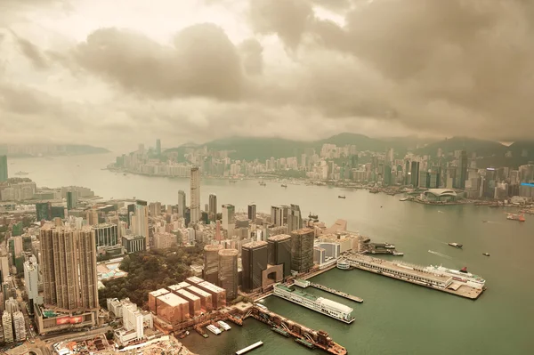 Vista aérea de Hong Kong —  Fotos de Stock
