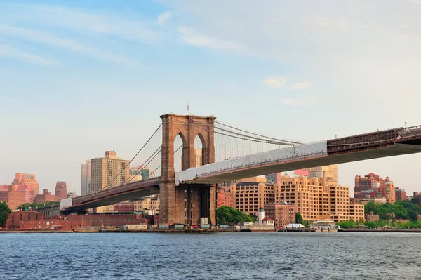 New York'un manhattan brooklyn Köprüsü — Stok fotoğraf