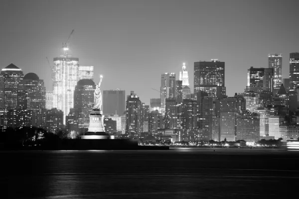 New york city černá a bílá — Stock fotografie