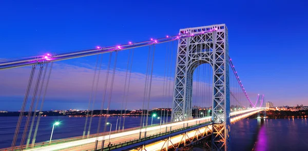 George Washington Bridge panorama — Stock Photo, Image