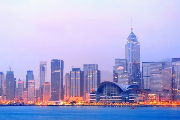 Hongkong victoria harbor ráno — Stock fotografie