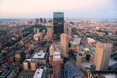 Boston sunset clipart
