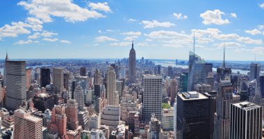 New York City Manhattan panorama clipart