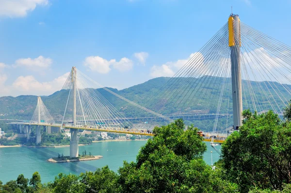 Міст в Хонг Конг — стокове фото