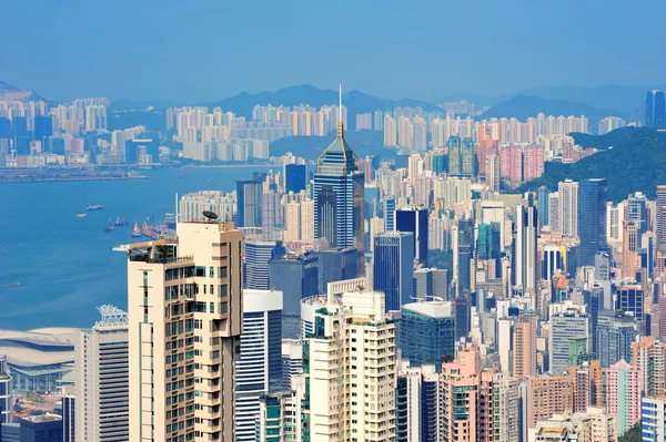 Vista aérea de Hong Kong —  Fotos de Stock