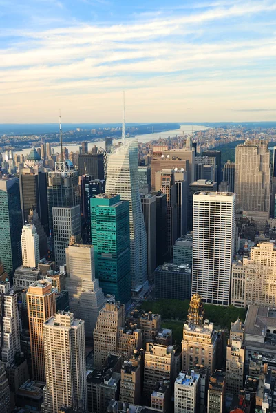 Manhattan midtown sonnenuntergang — Stockfoto