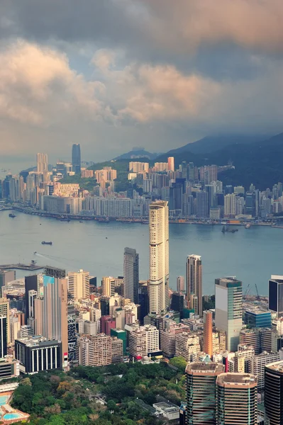 Hong Kong пташиного польоту — стокове фото