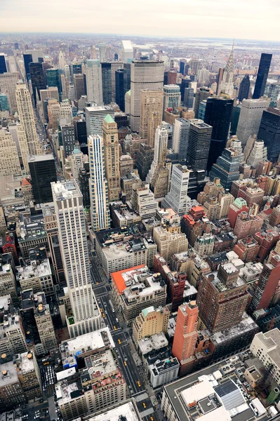 Στον ορίζοντα του Μανχάταν με ουρανοξύστες της Νέας Υόρκης — Φωτογραφία Αρχείου