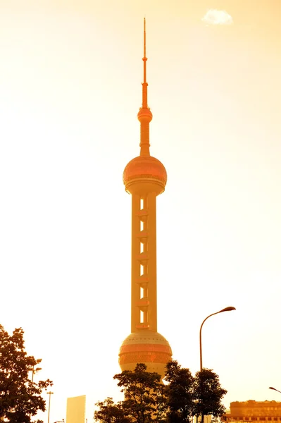 Oriental pearl tower in Shanghai — Stock Photo, Image