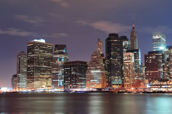 New York City Manhattan downtown urban city skyline
