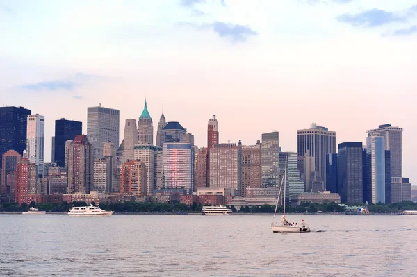 Skyline von New York City Manhattan Downtown — Stockfoto