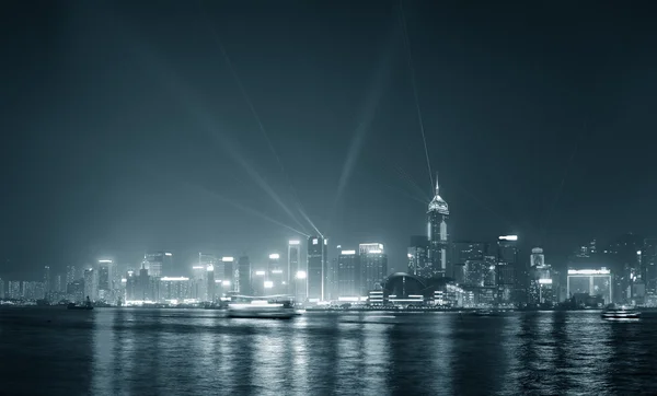 Hong kong lichtshow — Stockfoto