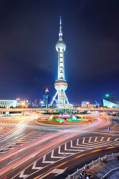 Oriental pearl tower in Shanghai — Stock Photo, Image