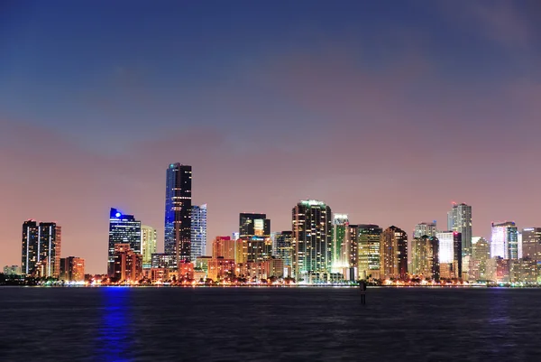 Miami noční scéna — Stock fotografie