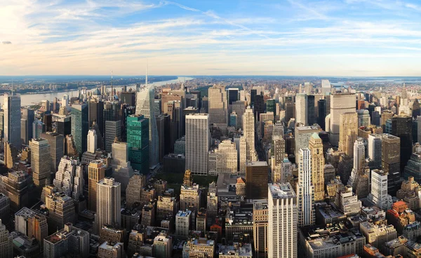 Manhattan panorama havadan görünümü — Stok fotoğraf