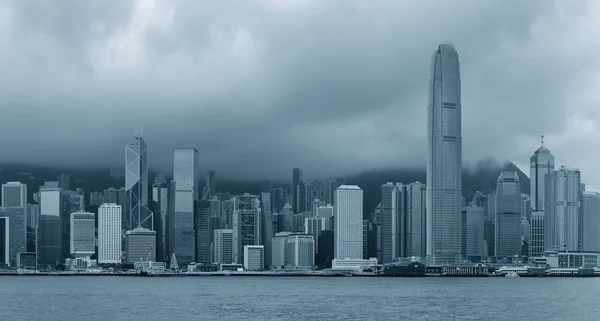 Hong Kong en blanco y negro — Foto de Stock