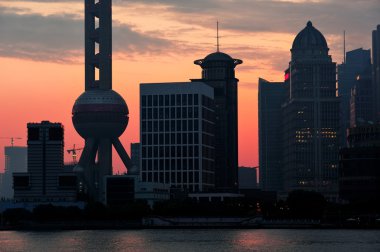 sabah manzarası siluet shanghai