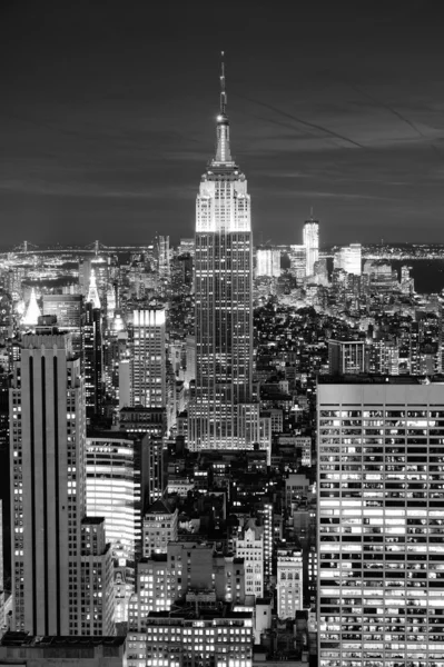 New York Manhattan skyline vue aérienne — Photo