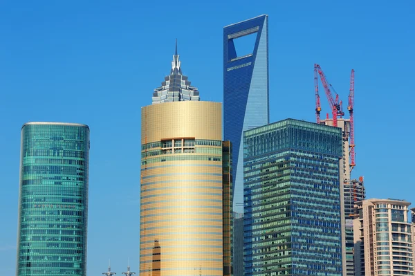 stock image Shanghai skyline