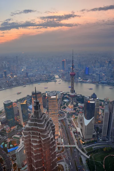 Puesta de sol en Shanghai —  Fotos de Stock