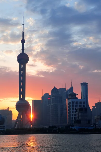 stock image Shanghai morning sunrise