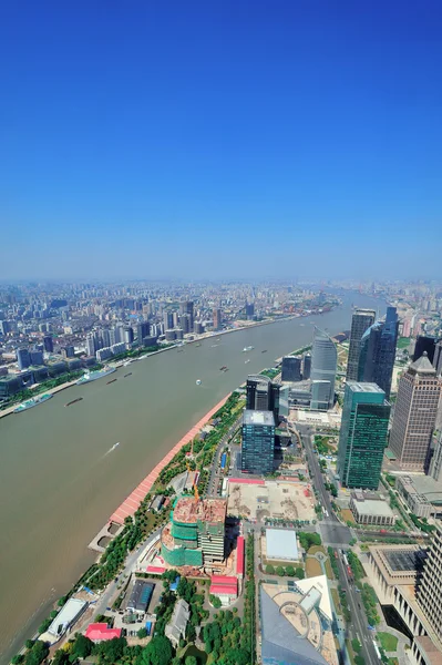 Shanghai aerial in the day — Stock Photo, Image