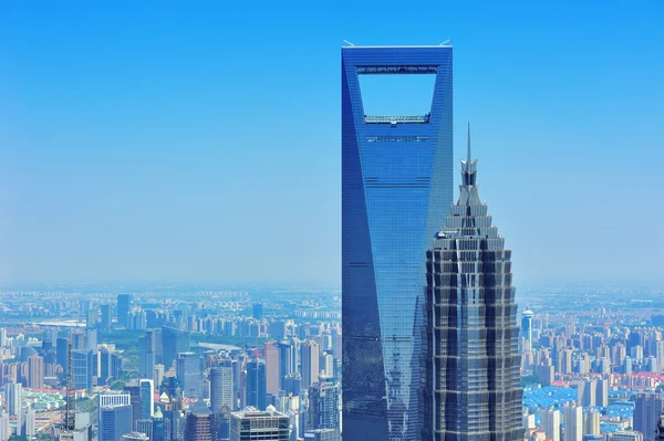 Shanghai-Antenne am Tag — Stockfoto