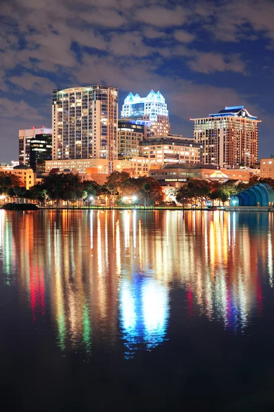Centre-ville d'Orlando crépuscule — Photo