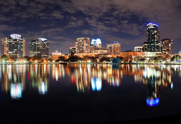 Orlando nacht panorama — Stockfoto