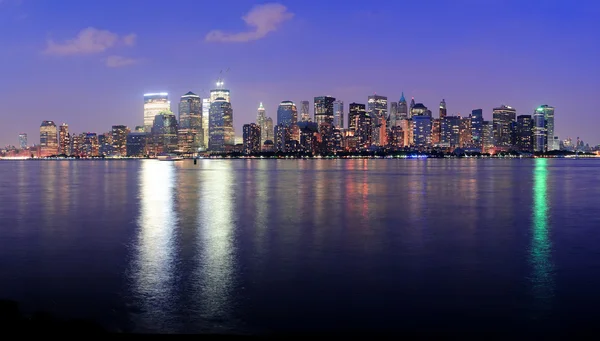 Nueva York Manhattan panorama del atardecer —  Fotos de Stock