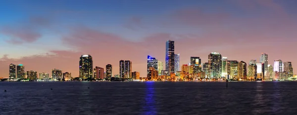 Miami nattscene – stockfoto