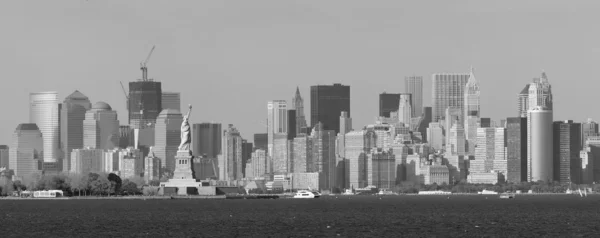 New york city manhattan zwart-wit — Stockfoto