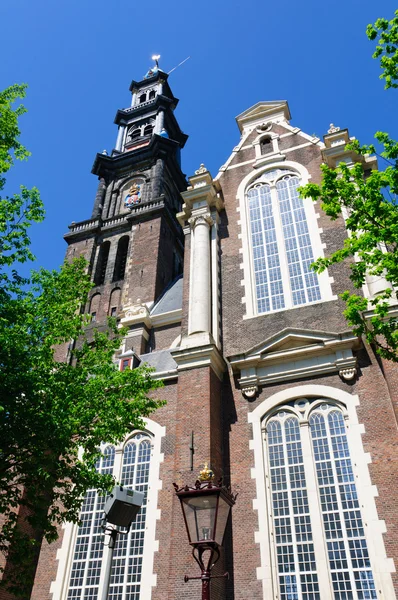 Westerkerk i Amsterdam, Holland - Stock-foto