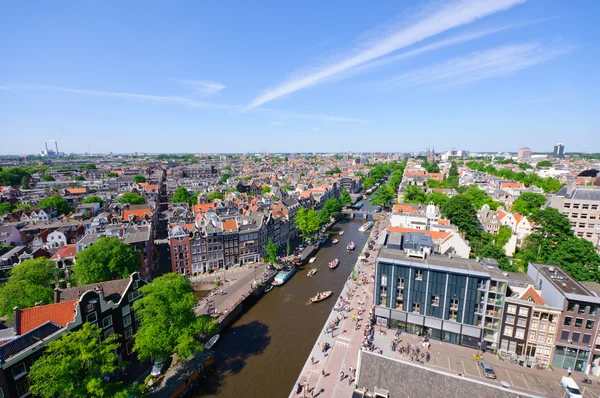 Vista desde el Westerkerk, Amsterdam, Países Bajos —  Fotos de Stock