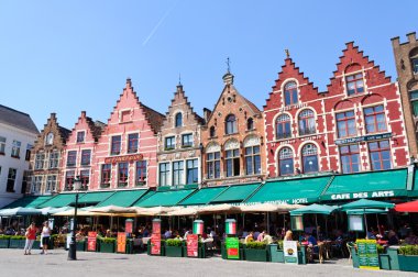 The Markt (Market Square) in Bruges, Belgium clipart