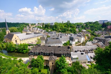 Old town of the City of Luxembourg clipart