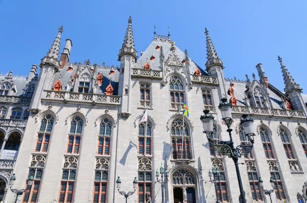 Den provinsiella domstolen (provinciaal hof) i Brygge, Belgien — Stockfoto