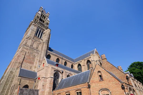Katedrála svatého Salvátora, Bruggy, Belgie — Stock fotografie