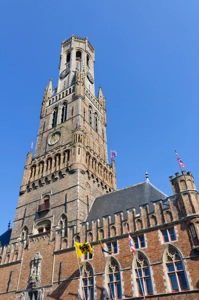 Belfort in Brugge, België — Stockfoto