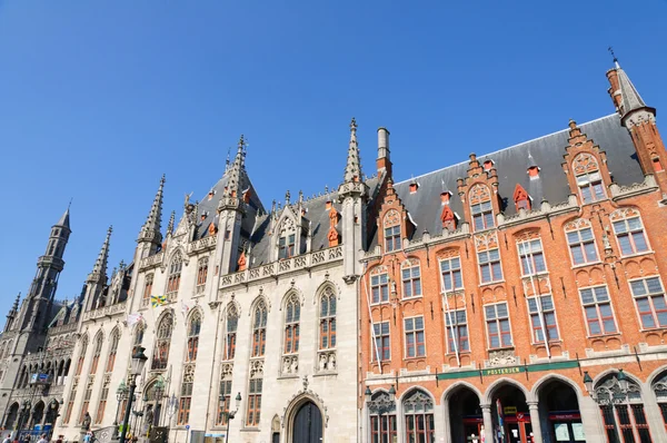 O Tribunal Provincial (Provinciaal Hof) em Bruges, Bélgica — Fotografia de Stock