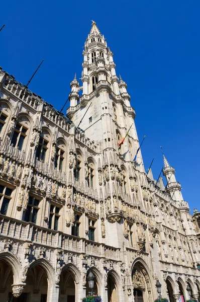 Hotel de ville (stadhuis) van Brussel, België — Stockfoto
