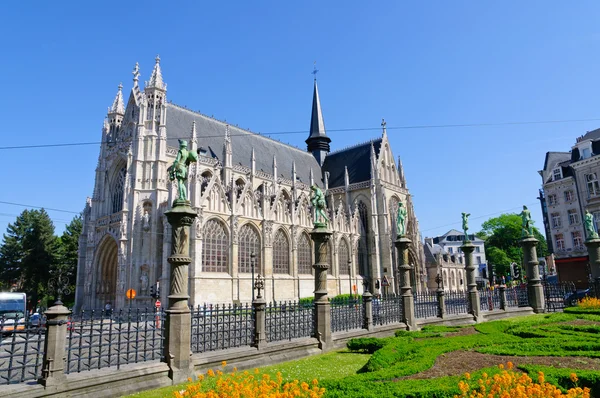 Notre Dame du Sablon a Bruxelles, Belgio — Foto Stock