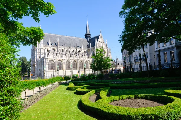 Notre Dame du Sablon Brysselissä, Belgiassa — kuvapankkivalokuva