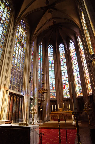 Notre Dame du Sablon en Bruselas, Bélgica — Foto de Stock