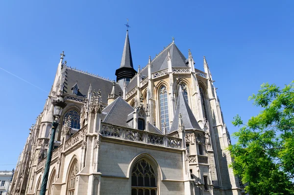 Notre Dame du Sablon in Brussels, Belgium — Stock Photo, Image