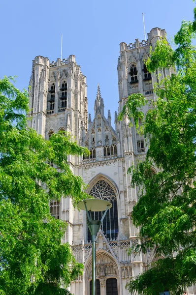 Catedrala St.Michel din Bruxelles, Belgia — Fotografie, imagine de stoc